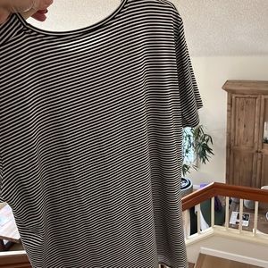 Majestic Filatures Striped Viscose T Shirt Top